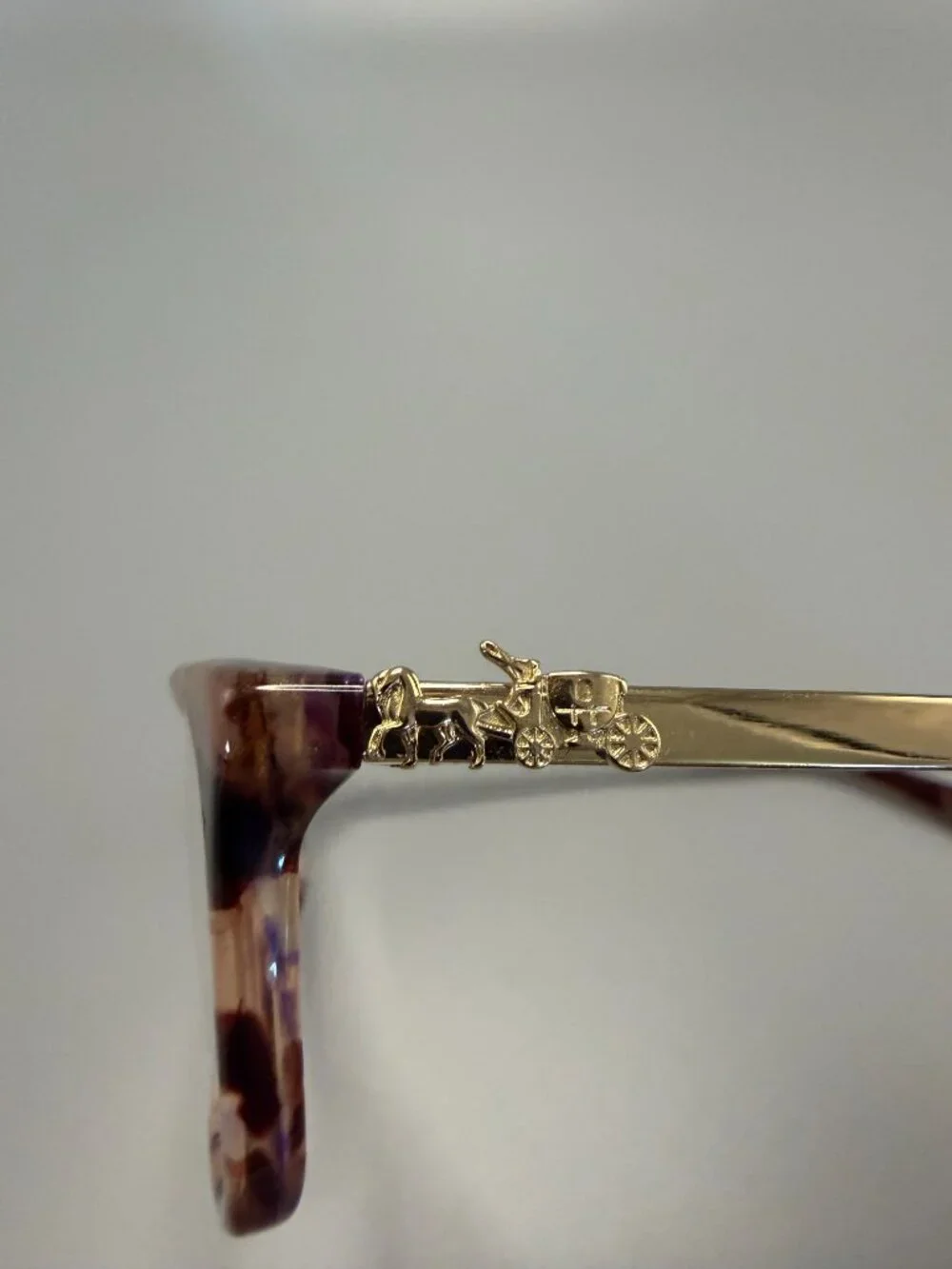 Coach HC6110 5739 Petal Tortoise Eyeglass Frames 52-16-140 New Demo
